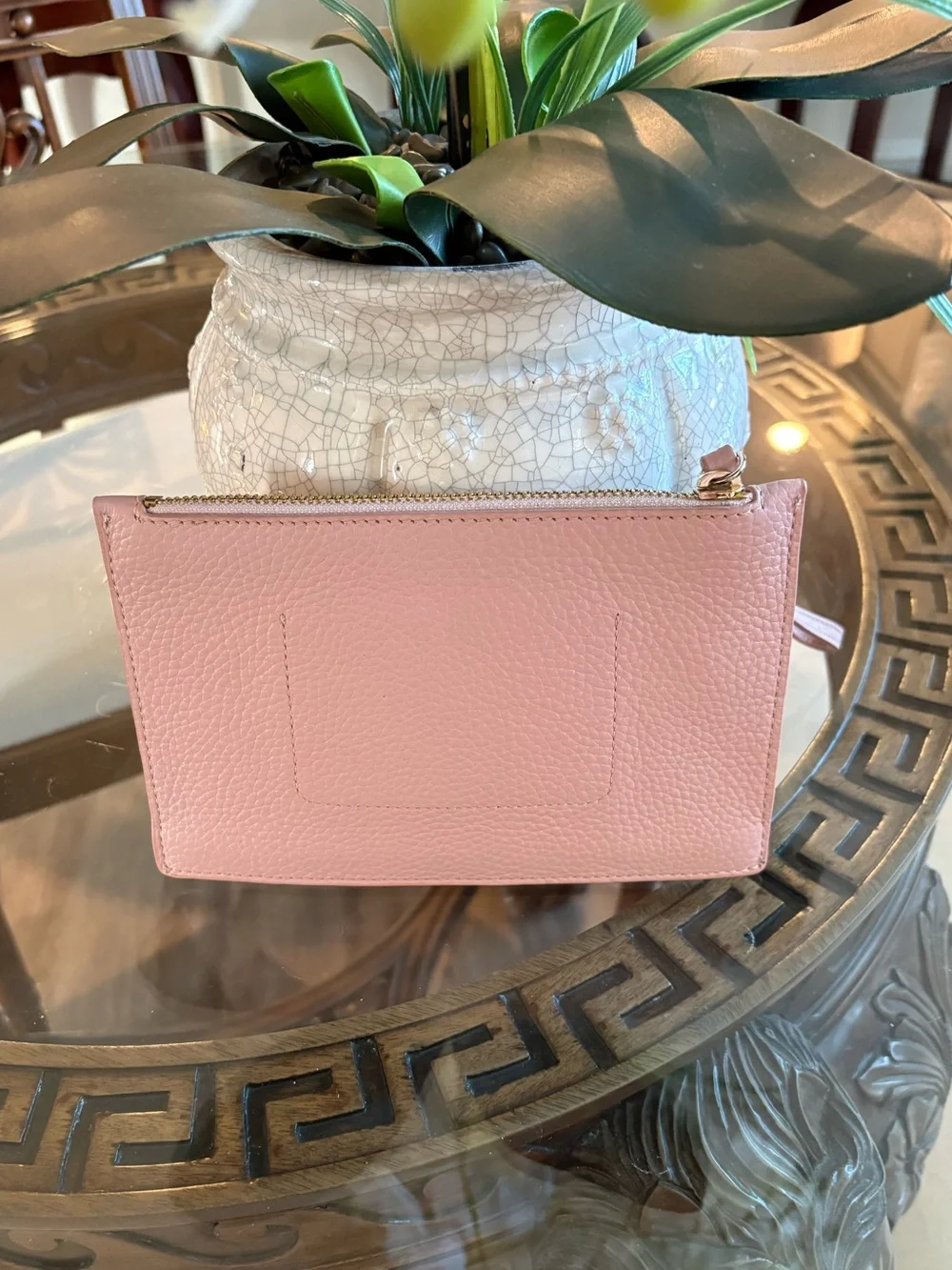 NWOT KATE SPADE Pink Palm Tree Wristlet Clutch